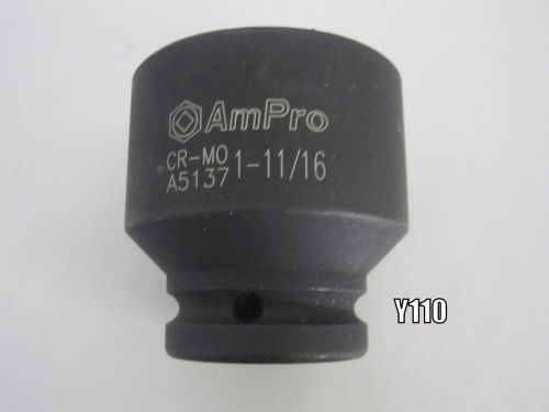Ampro a5137 3/4-inch drive by 1-11/16-inch air impact socket for sale