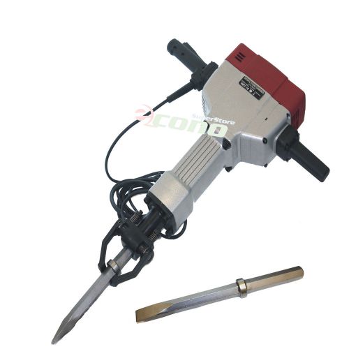 Hd 2100w 110v electric demolition jack hammer concrete breaker w/ 2chisels bits for sale