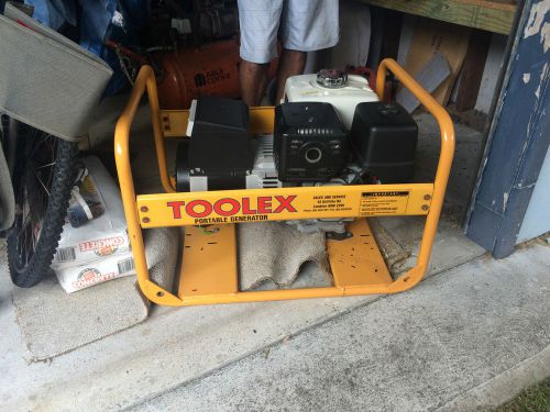 Generator toolex portable  th7 7kva driven by honda gx390 for sale