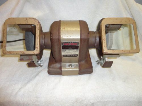 Vtg craftsman 1/4 hp ball-bearing cast-iron bench grinder 1962 397.19501c2110 for sale