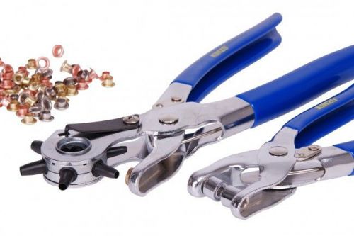Ticket punch punch pliers hole punch &amp; press stud plier &amp; 100 studs for sale