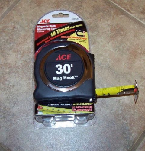 ACE  Mag Hook 30 FT Measuring Tape with True Zero Magnetic Hook