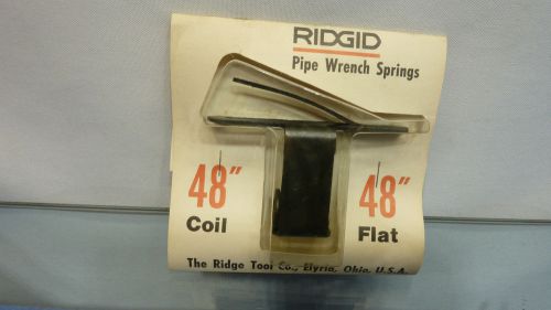 Ridgid # 31755 Coil and Flat Spring for 48&#034; Pipe Wrench Lot of 1 (NEW)