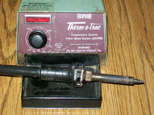 Hexacon TOT 1002 THERM O TRAC Soldering Station Parts Or Repair