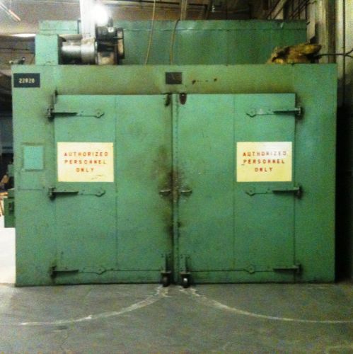 NO RESERVE!  Industrial Batch Burnout Oven Curing Paint Booth Gas Large
