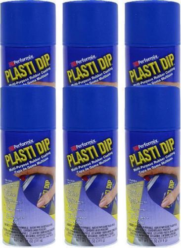 Performix plasti dip flex blue case of 6 11oz rubber handle spray new for sale