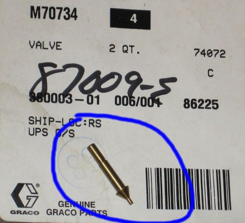 Graco 2 Qt Needle Valve M70734 for 2 Quart Pressure Pot