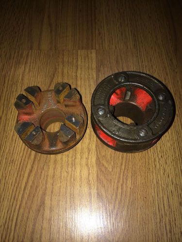 2 Ridgid 111-r Die Heads Partial 1&#034; and 1 1/4&#034; Complete