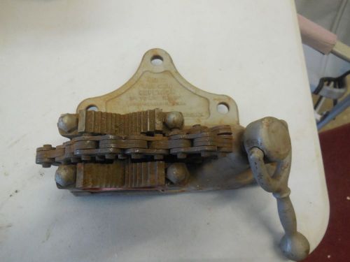 J.h. williams vulcan no.12 bench top pipe chain vise 1/4&#034; to 4-1/2&#034; pipe us made for sale