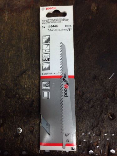 4 x Bosch Reciprocating Saw Blades For Wood. 3 x Reisser Blades For Metal. Recip