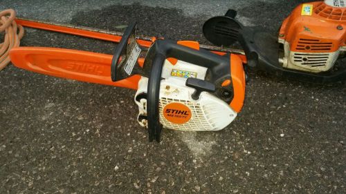 2 Stihl chainsaws and 1 hedge trimmer plus harnesses and lifeline rope.MUST SEE