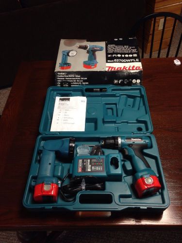 New makita 6270dwple 12-volt 3/8-inch driver/drill kit with flashlight for sale