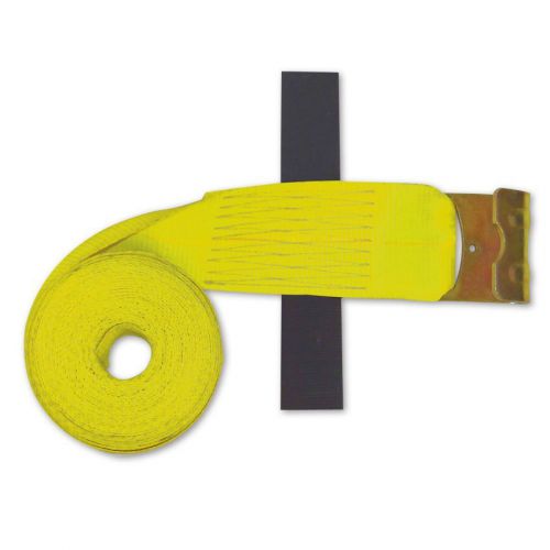 New snap-loc winch strap 4&#034;x30&#039; w/flat hooks yellow for sale