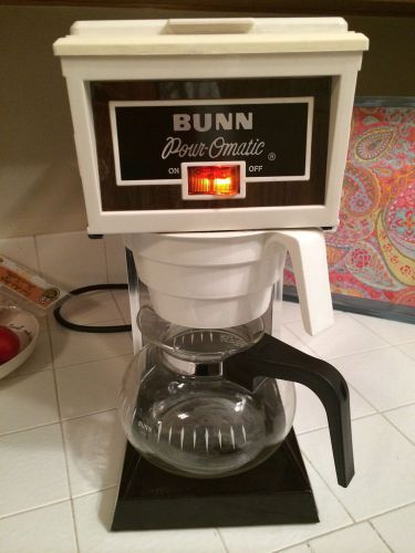 BUNN POUR-OMATIC COFFEE MAKER~STAINLESS &amp; WHITE~MODEL LX~