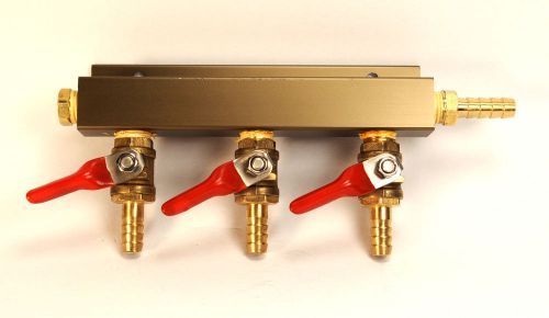 3 way co2/gas manifold/distributors draft beer tapping equipment for sale
