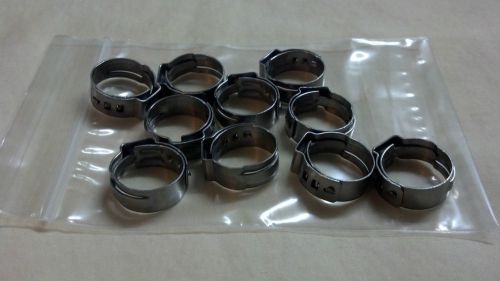 Clamps oetiker stepless ear  s.s 15.7  x 5/8 @10 pkg. for sale