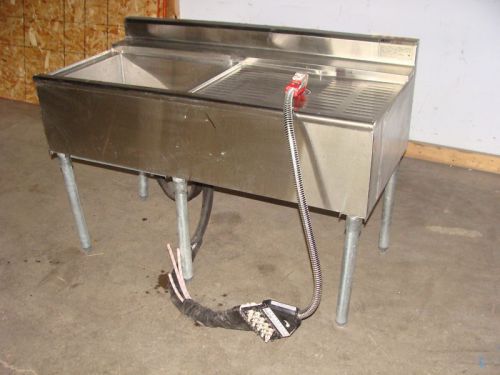 Eagle insulated cold plate ice bin with wunder bar gun for sale