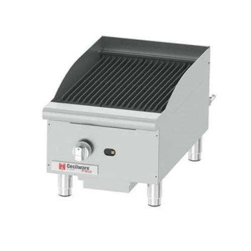 Cecilware commercial countertop gas charbroiler nat or lp 1 burner 15&#034;x20&#034; ccp15 for sale