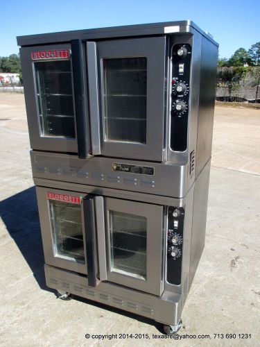 BLODGETT DUAL FLOW GAS DOUBLE STACK CONVECTION OVEN ON CASTERS