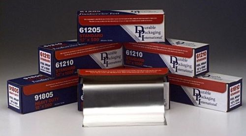 Durable packaging heavy duty aluminum foil roll, 18&#034; width x 500&#039; length new for sale