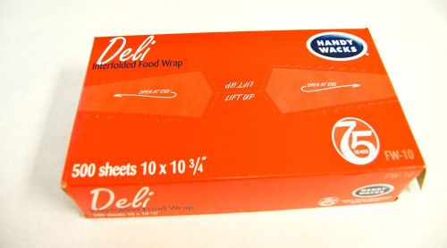 10&#034;x10.75&#034; 500ct Dry Waxed Deli Paper Pop-Up Sheets