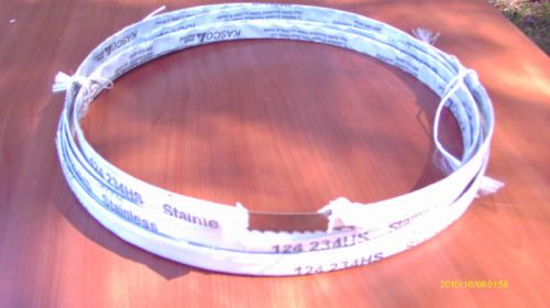 2 Kasco 124&#034; x 5/8&#034; x .022 Stainless Bandsaw Blades