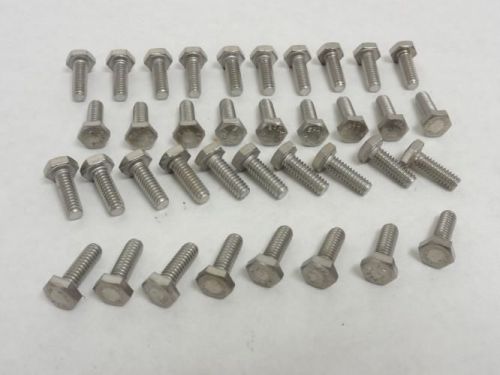 142093 New-No Box, Formax 902185 Lot-37 SS Stop End Bolts, 1/4&#034;-20 Thread Size