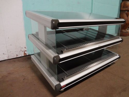 &#034;hatco&#034; h.d. commercial 2 tier heated 48&#034;w  lighted display case / merchandiser for sale