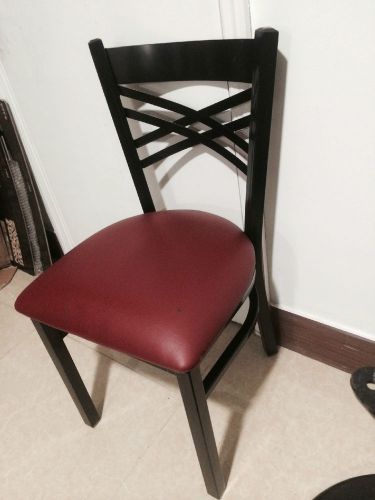 &#034;x&#034; back metal chairs on sale for sale