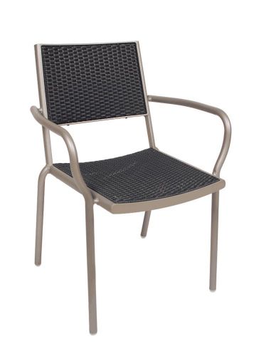 New Cocoa Beach Outdoor Aluminum Frame Synthetic Wicker Arm Chair