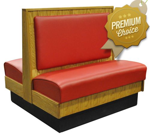 Red Double-sided Wood Restaurant Booth Vinyl Upholstered Back &amp; Seat (KEA-814-D)