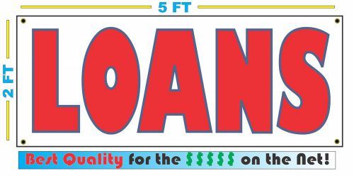 LOANS BANNER Sign High Quality for Pawn Shop Check Cashing Grocery Store