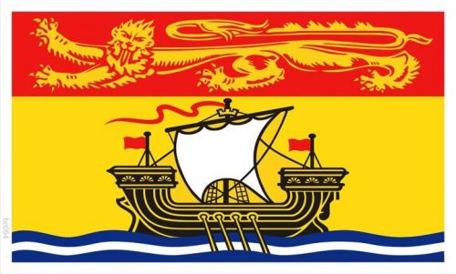 Bc054 flag of new brunswick (wall banner only) for sale