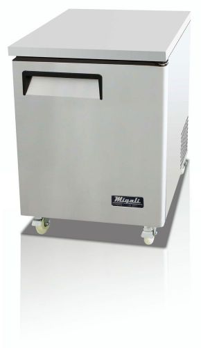 Migali C-U27R Commercial Undercounter Refrigerator One Door 6.5 Cu.Ft. NSF