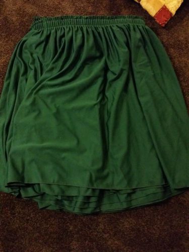 Poly Premium Velcro Green Table Skirt 21&#039; x 29&#034;, Trade show Wedding Catering