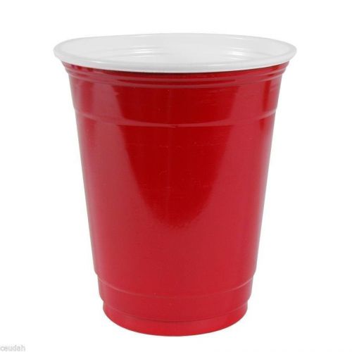 (32) Dart Party Cups 16 fl oz Red  Parties Picnics Special Occasion