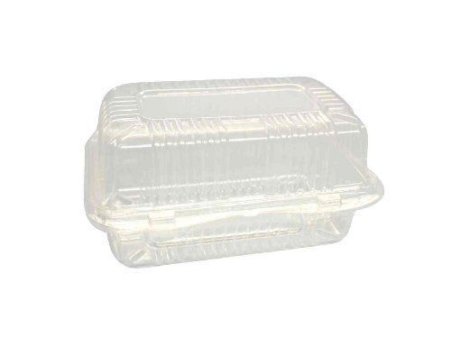 Choice-Pac L1P-1203 Polyethylene Terephthalate Medium Clamshell Container with 2