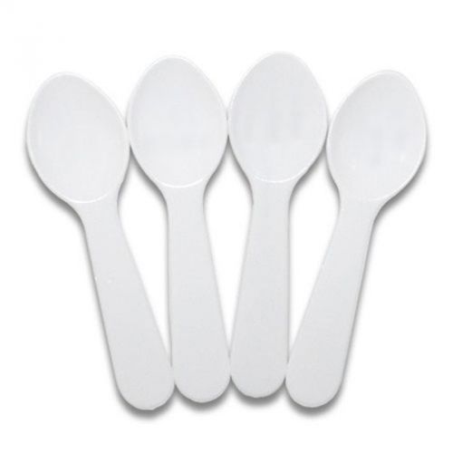 White Plastic Taster Spoons - 3,000 / Case