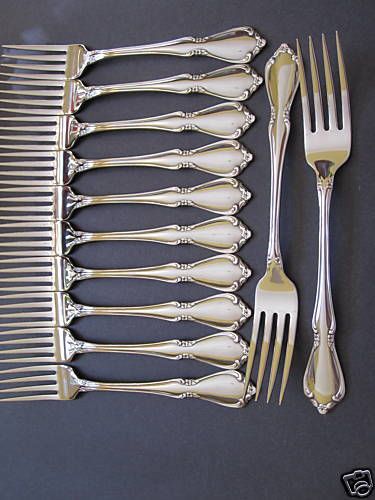 12 CHATEAU DINNER FORKS  ONEIDA NEW 18/8 FREE SHIPPING USA ONLY
