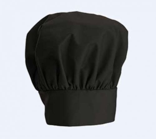 BLACK CHEF HAT CLOTH ONE SIZE FITS MOST VELCRO CLOSURE FREE SHIPPING USA ONLY