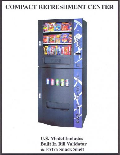 Fresh-O-Matic, Drink and Snack Combo Vending Machines, Brand New