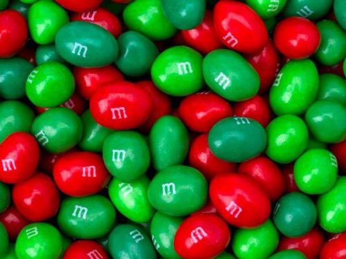 Red/Green Bulk M&amp;M&#039;s Peanut Vending Candy Candies Fresh M &amp; M ~ 8 Lbs Pounds