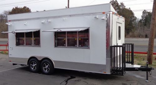 Concession Trailer 8.5&#039;x20&#039; White - Vending Event Food Catering