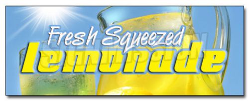 12&#034; LEMONADE DECAL sticker stand fresh squeezed lemon cold drinks country