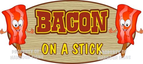 Bacon on a stick 24&#034; Decal Concession Food Truck Trailer Restaurant Sticker