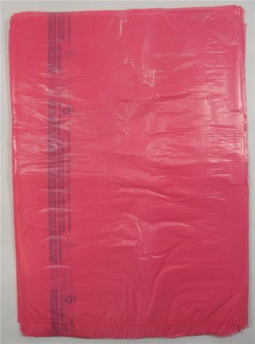 200 Qty. 8 1/2&#034; x 11&#034; Pink High-Density Plastic Merchandise Bag Small