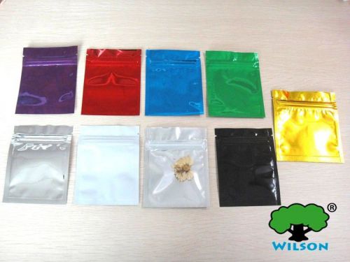 500 Top Feed Foil Ziplock Bags Pouches 3 x 4 Incense Holder FAST