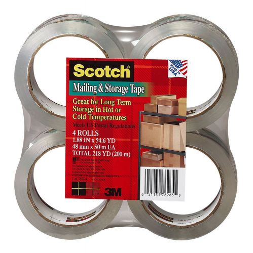 NEW 4 SCOTCH MOVING STORAGE MAILING SHIPPING PACKAGING HOT COLD 3M TAPE USPS USA