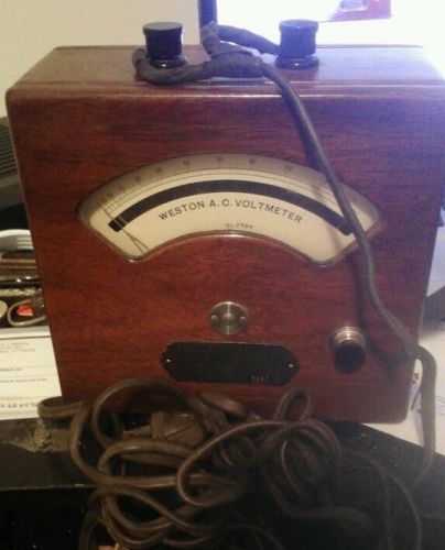 Vintage Weston electric a.c. Voltmeter model 155