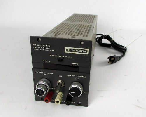 Lambda LQ-521 Regulated DC Power Supply - 3.3A, 0-20V